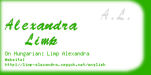 alexandra limp business card